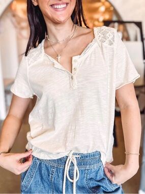 Free People Heirloom Henley - Canyon Sunset